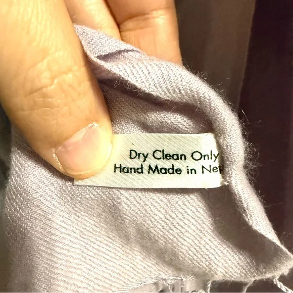 82”*36” Classic PASHMINA Cashmere Silk Lavender Fringe Shawn Fringed Scarf Soft - Picture 7 of 8